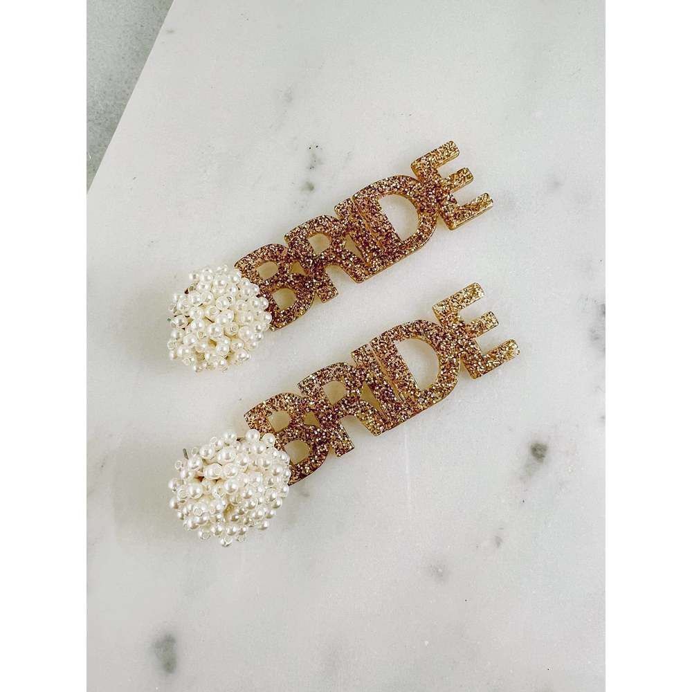Bride Earring with Pearl Post